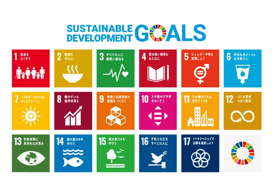 持続可能な開発目標（SDGs）の17の目標アイコン