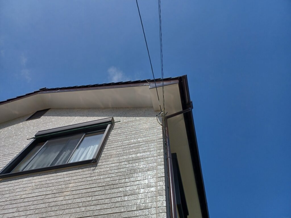長生村H様邸軒天張替工事